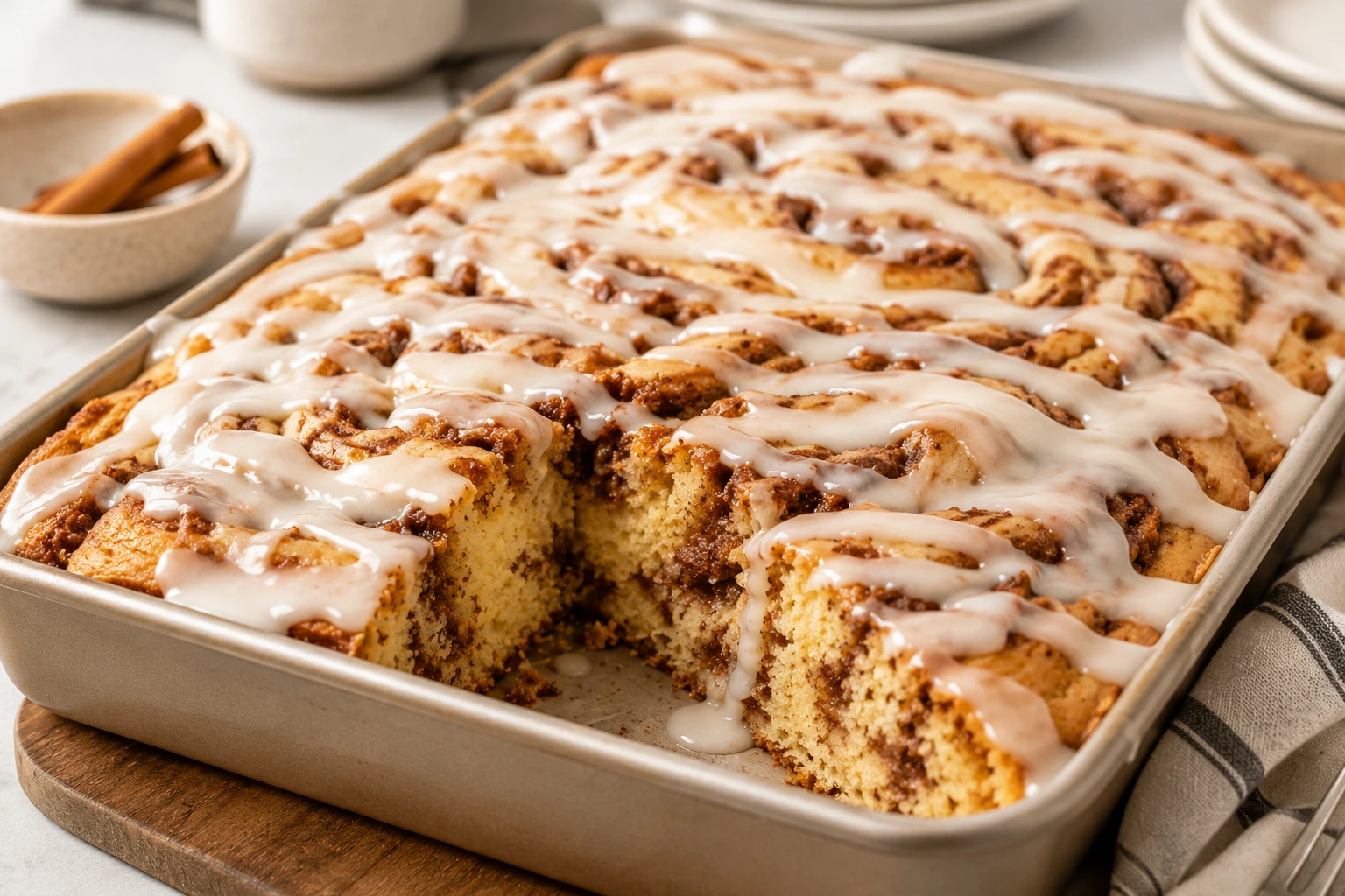 Cinnamon Roll Cake