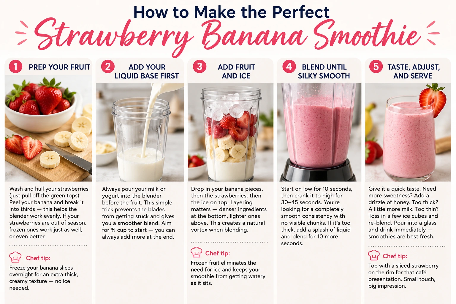 The Strawberry Banana Smoothie